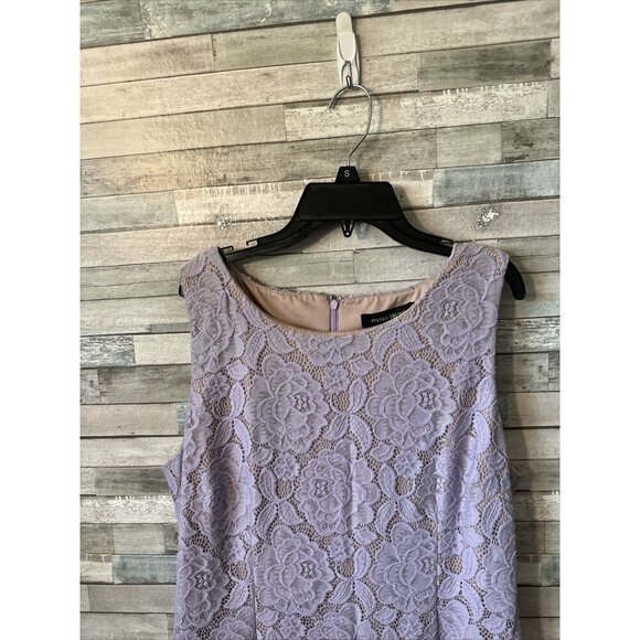 Women’s Ivanka Trump Dress Floral Lavender Purple Plus Size 16 - Picture 7 of 16